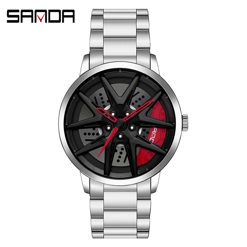 SANDA P1071 Man Quartz Rim Watch
