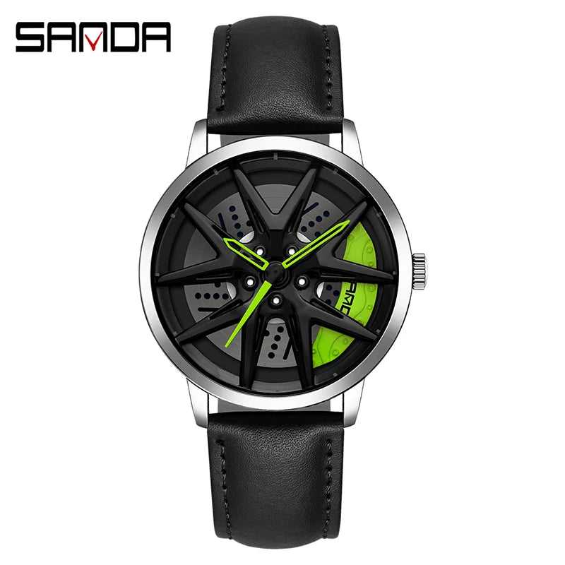 SANDA P1071 Man Quartz Rim Watch