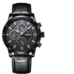 Lige 8932 Luxury Classic Male Waterproof Japan Quartz Movement Wrist Watch