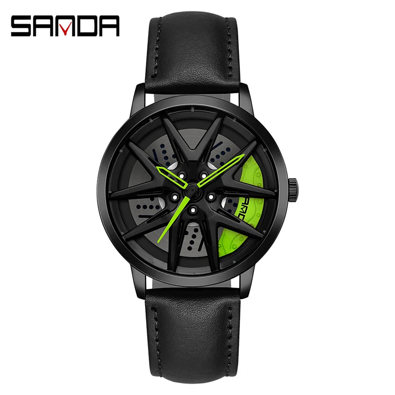 SANDA P1071 Man Quartz Rim Watch